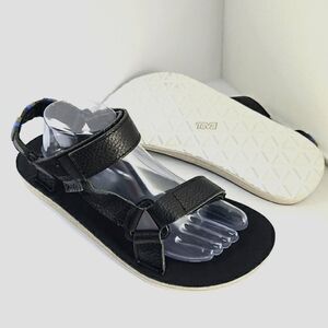 Teva Original universal leather hiking Black Sandals men's size 9